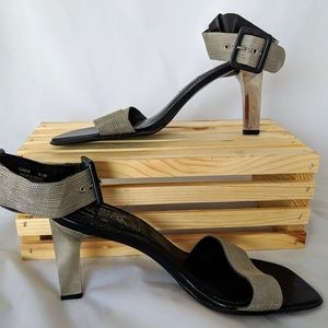 Carlos silver chain shoes sz 8.5